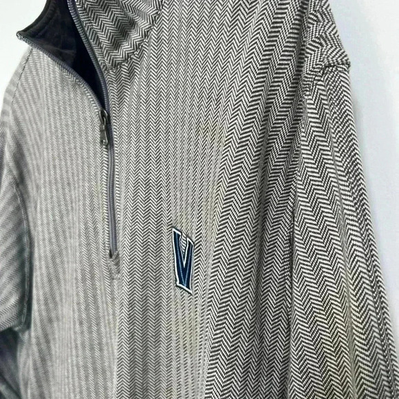 Vesi Villanova Wildcats 1/4 Zip Brown Pullover Size Large - Picture 2 of 5